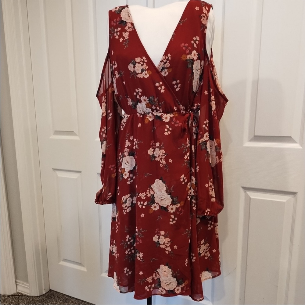 Torrid Cold Shoulder Wrap Dress size 2X